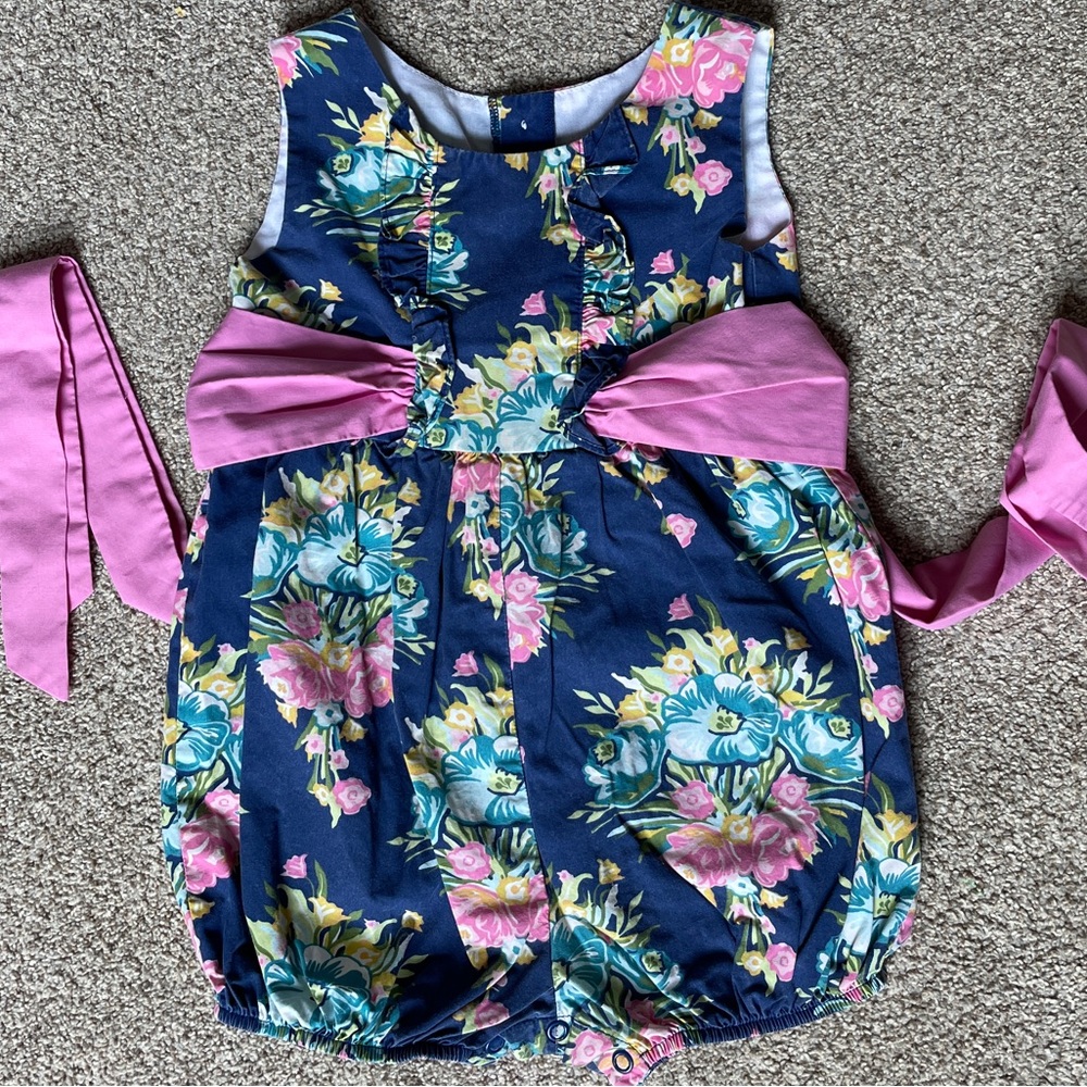 Eleanor Rose floral romper